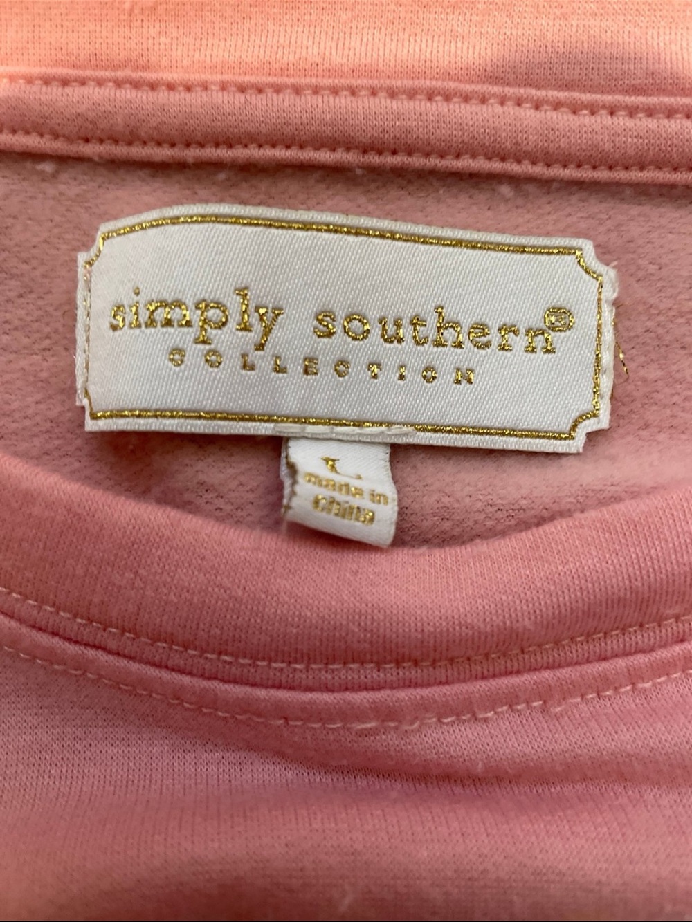 Simply, southern embellished bow sweatshirt, mini dress large - Picture 4 of 4